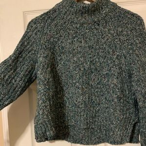 Cropped mock neck Sweater
